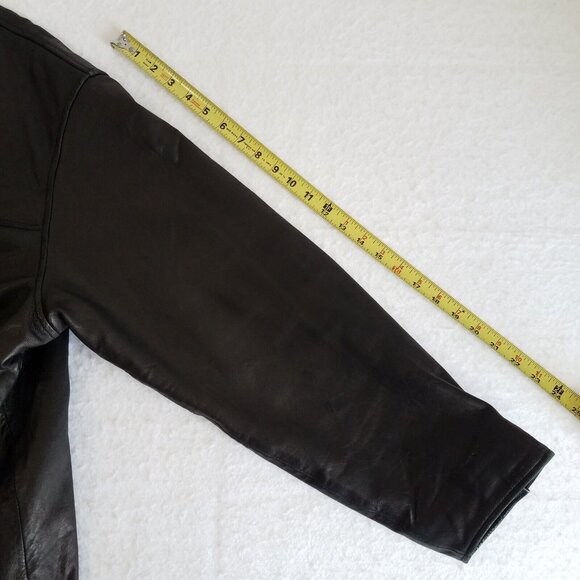 Chereskin Exterior Soft Leather Jacket LARGE Mens FLAWS Quilted Lining 48" Chest - Picture 5 of 16